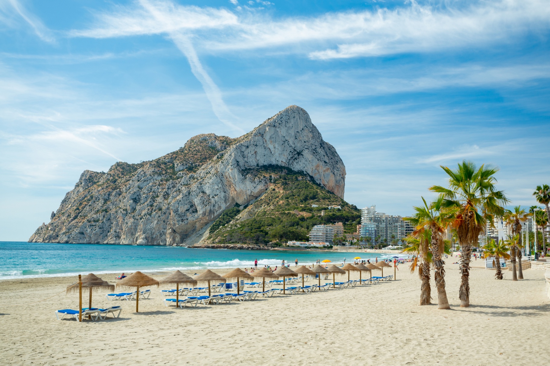 Calpe kust met Peñón de Ifach